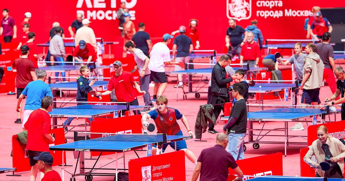 На фестивале настольного тенниса в рамках "Лета в Москве" побили мировой рекорд