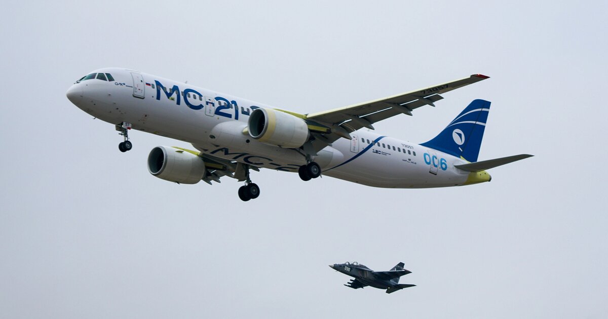 Самолет МС-21 прошел программу летных испытаний на 30%