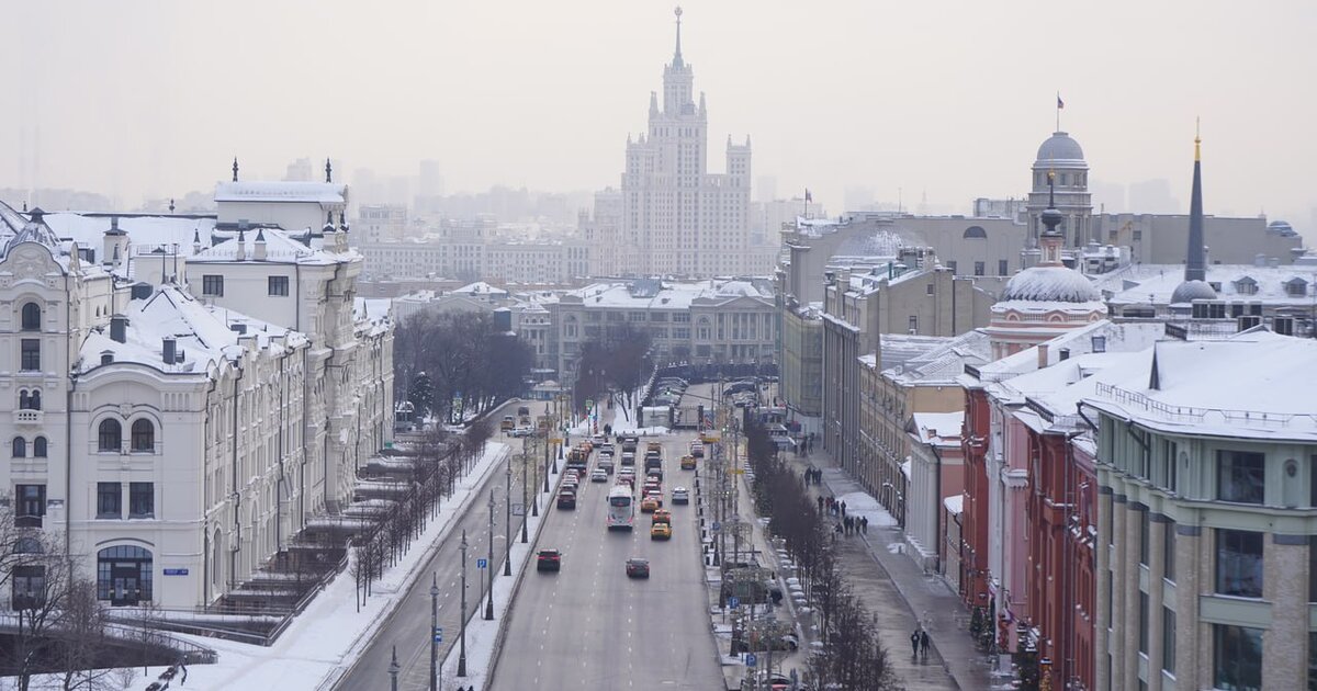 Воздух очистился в Москве из-за ветреной погоды и снегопадов в феврале